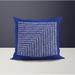 ULLI HOME Throw Square Indoor/Outdoor Throw Polyester/Polyfill blend in Blue/Navy | 17 H x 17 W x 4.5 D in | Wayfair