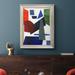 Ivy Bronx Colorful Shapes III Colorful Shapes III - Picture Frame Print on Canvas in Blue/Green/White | 41 H x 29 W x 2.5 D in | Wayfair