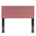 Patience by Modway Upholstered/Velvet in Pink | 23.5 H x 39 W x 3 D in | Wayfair MOD-6667-DUS