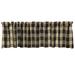 August Grove® Anaissa Checkered Cotton Tailored 72" Window Valance 100% Cotton in Black | 14 H x 72 W in | Wayfair 964AE6F3228B4A9EA25D2D83EBB16ED7