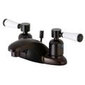 Kingston Brass FB8625DPL 4 in. Centerset Bathroom Faucet, Oil Rubbed Bronze - Kingston Brass FB8625DPL