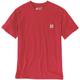 Carhartt Relaxed Fit Heavyweight K87 Pocket T-shirt, rouge, taille XS