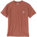 Carhartt Relaxed Fit Heavyweight K87 Pocket T-shirt, brun, taille XL