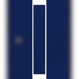 Bisley Garderobenschrank Office, 1 Abteil, 1 Fach, Farbe oxfordblau, abschließbar, Maße (HxBxT): 1.802 x 305 x 305 mm Image