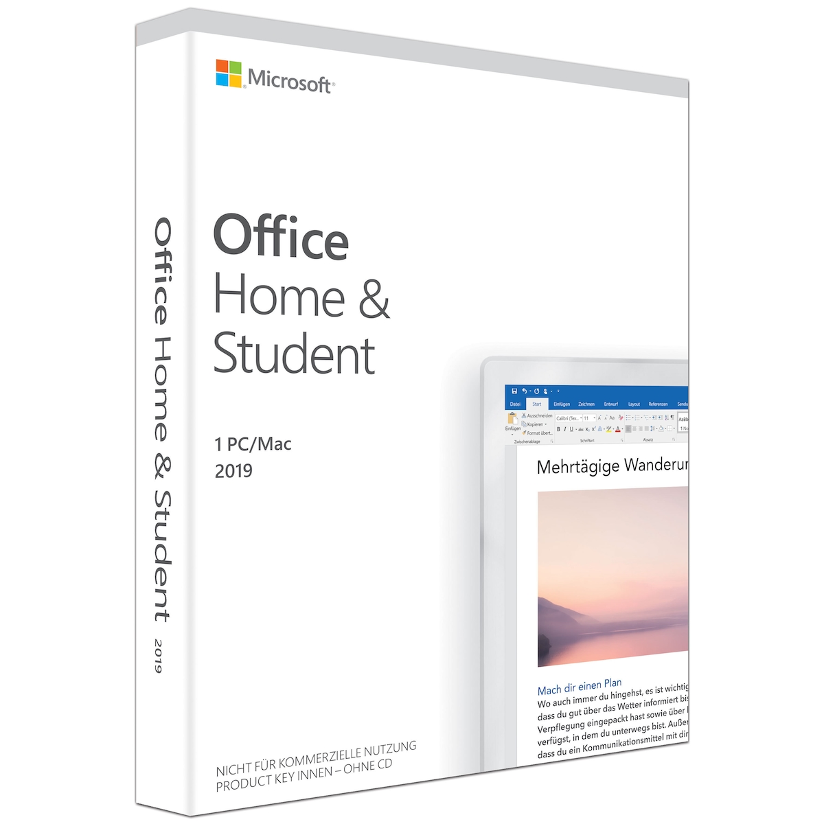 Microsoft Office 2019 Home & Student PKC Box Win/Mac, Deutsch Image