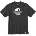 Carhartt Relaxed Fit Heavyweight C Graphic T-Shirt, schwarz-weiss, Größe S