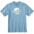 Carhartt Relaxed Fit Heavyweight C Graphic T-Shirt, weiss-blau, Größe S