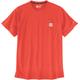 Carhartt Force Relaxed Fit Midweight Pocket T-Shirt, rot, Größe S