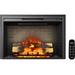 Symple Stuff 39" W Electric Fireplace in Black | 30.6 H x 47.7 W x 10.5 D in | Wayfair 29ED8C55E55840658B8D7DAE0BF8C403