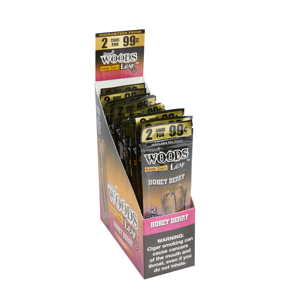 Good Times Sweet Woods Sweet Woods Cheroots Honey Berry - Box of 30