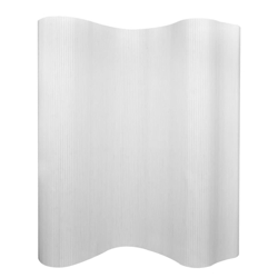 vidaXL Raumteiler Bambus Weiß 250×165 cm Image