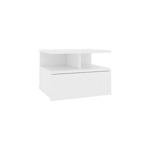 vidaXL Hängender Nachttisch Weiß 40x31x27 cm Holzwerkstoff
