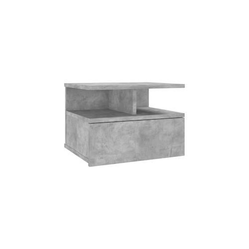 vidaXL Hängender Nachttisch Betongrau 40x31x27 cm Holzwerkstoff