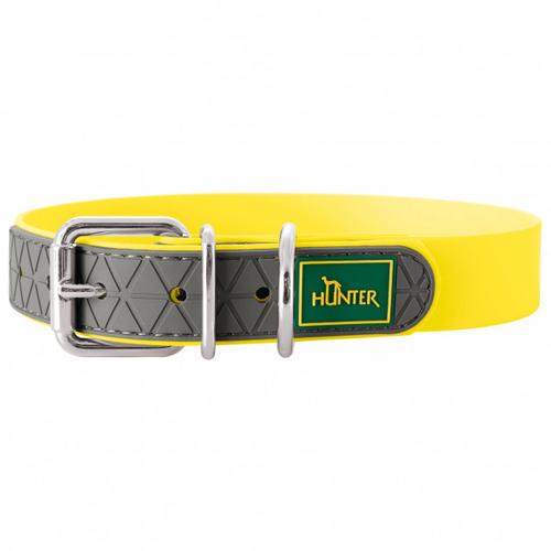 Hunter – Collar Convenience – Hundehalsband Gr Halsumfang 42 – 50 cm – Breite 2,5 cm gelb