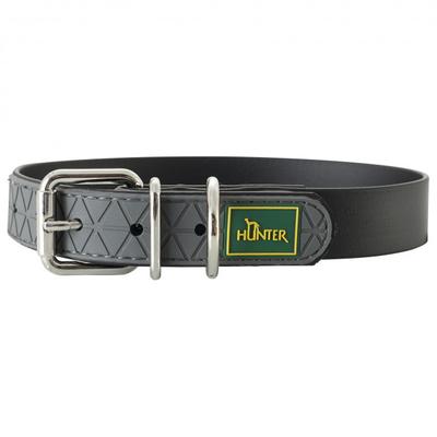 Hunter - Collar Convenience - Hundehalsband Gr Halsumfang 53-61 cm - Breite 2,5 cm schwarz