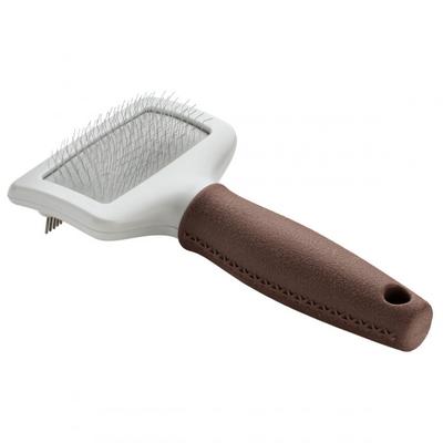 Hunter - Bürste Kombi Zupfen und Kämmen Spa - Hundezubehör Gr M - 20,0 x 11,0 cm braun/grau