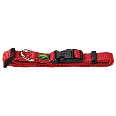 Hunter - Halsung VB - Hundehalsband Gr Halsumfang 22-35 cm - Breite 1,5 cm rot