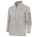 Women's Antigua Oatmeal Kansas City Monarchs Fortune Half-Zip Pullover Jacket