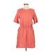 Old Navy Casual Dress - DropWaist: Orange Solid Dresses - Women's Size Small