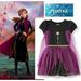 Disney Dresses | Disney Frozen Dress Cape Costume Gown Girls Kids | Color: Black/Purple | Size: 7g