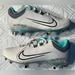 Nike Shoes | Nike Hyperdiamond 4 Pro Softball Cleats Cz5920-003 Women's 9 Silver Grey Teal | Color: Blue/White | Size: 9