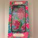 Lilly Pulitzer Accessories | Lily Pulitzer Iphone 11 Pro Cover Bunny Business Floral | Color: Blue/Pink | Size: Fits Iphone 11 Pro
