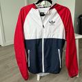 Adidas Jackets & Coats | Adidas Skateboarding Windbreaker | Color: Blue/Red | Size: Xs