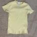 Zara Shirts & Tops | Light Yellow Short Sleeve Shirt From Zara | Color: Yellow | Size: 14g