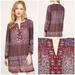 Anthropologie Dresses | Anthropologie Vella Paisley Floral Tunic Dress | Color: Purple | Size: L