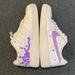 Nike Shoes | Custom Painted Nike Air Force 1 Low White Sneakers Purple Octopus Blue Bubble 10 | Color: Purple/White | Size: 10