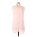 Forever 21 Sleeveless Blouse: Pink Print Tops - Women's Size Small