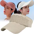 Casquette de Baseball Anti-UV pour femmes chapeau de soleil de couleur unie pour cyclisme en plein