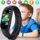Montre numérique de sport pour enfants écran couleur LED aste montre-bracelet fonds d'écran