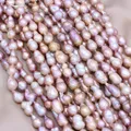 Perles de goutte d'eau douce baroques violettes naturelles breloques de bricolage collier boucles