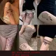 Tatouages Temporaires Autocollants pour Femme 15 Jours Jus d'Encre Étanche Durable Sexy