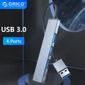 ORICO-HUB en aluminium de type C 4 ports USB 3.0 2.0 multi-séparateur OTG adaptateur portable TF