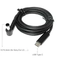 Convertisseur USB type-c vers Jack DC 6.5x4.4mm câble de chargement pour ordinateur portable Sony