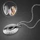 Collier photo bricolage pour femme 100% argent regardé 925 boîte à photo nar long collier