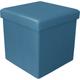 Pouf coffre pliable Oxford - Bleu Canard