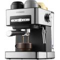 Espressomaschine Edelstahl Design Touch Bedienfeld Dampfausstoßregler 1,6 Liter abnehmbarer