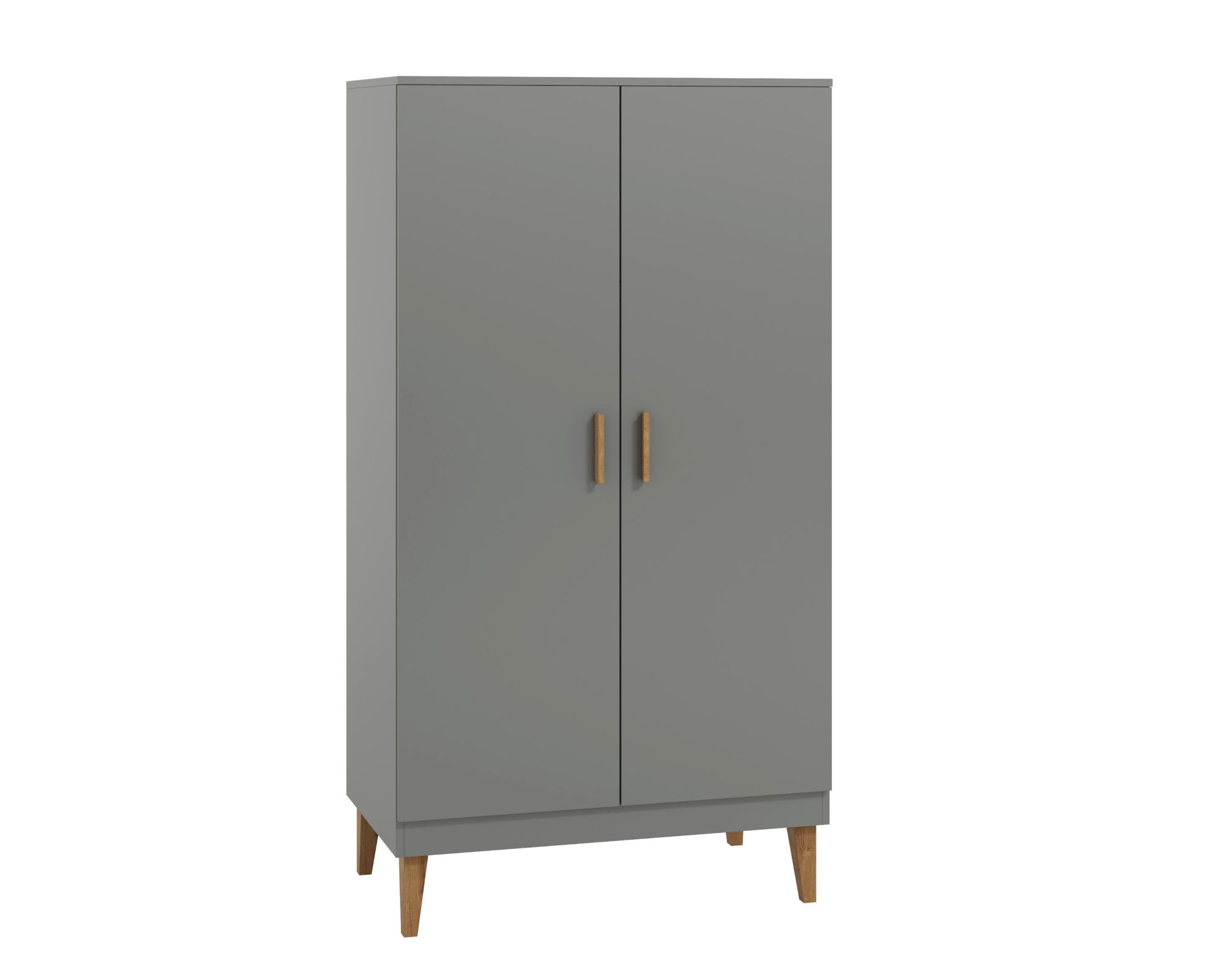 KocotKids »Kubi« Kleiderschrank in grau 184x100x55 cm