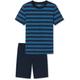 Schiesser Kurzer Schlafanzug Jungen blau, 152