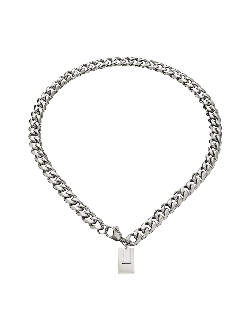 Liebeskind Berlin Kette Chunky Tag Damen silber, ONE SIZE Image