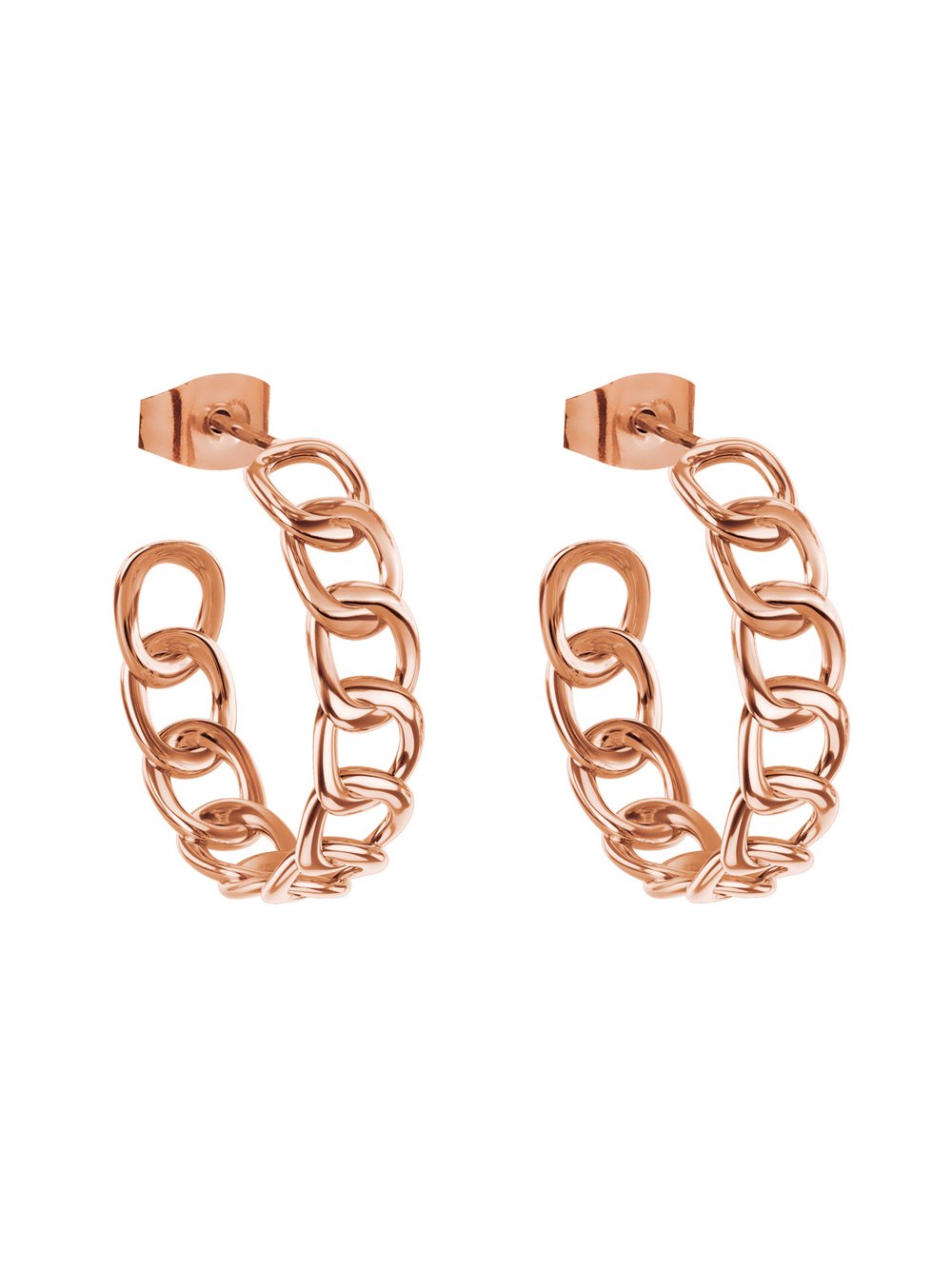 Liebeskind Berlin Ohrringe Chunky Chain Damen roségold, ONE SIZE Image