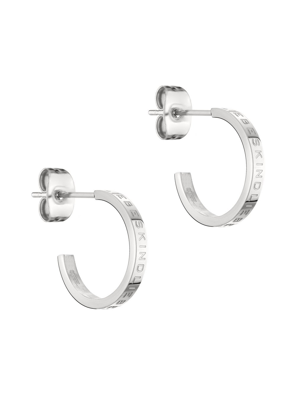 Liebeskind Berlin Ohrringe The Small Logo Hoops Damen silber, ONE SIZE Image