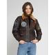 Topgun Lederblouson Damen schwarz, XS