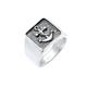 KUZZOI Ring Herren silber, 66