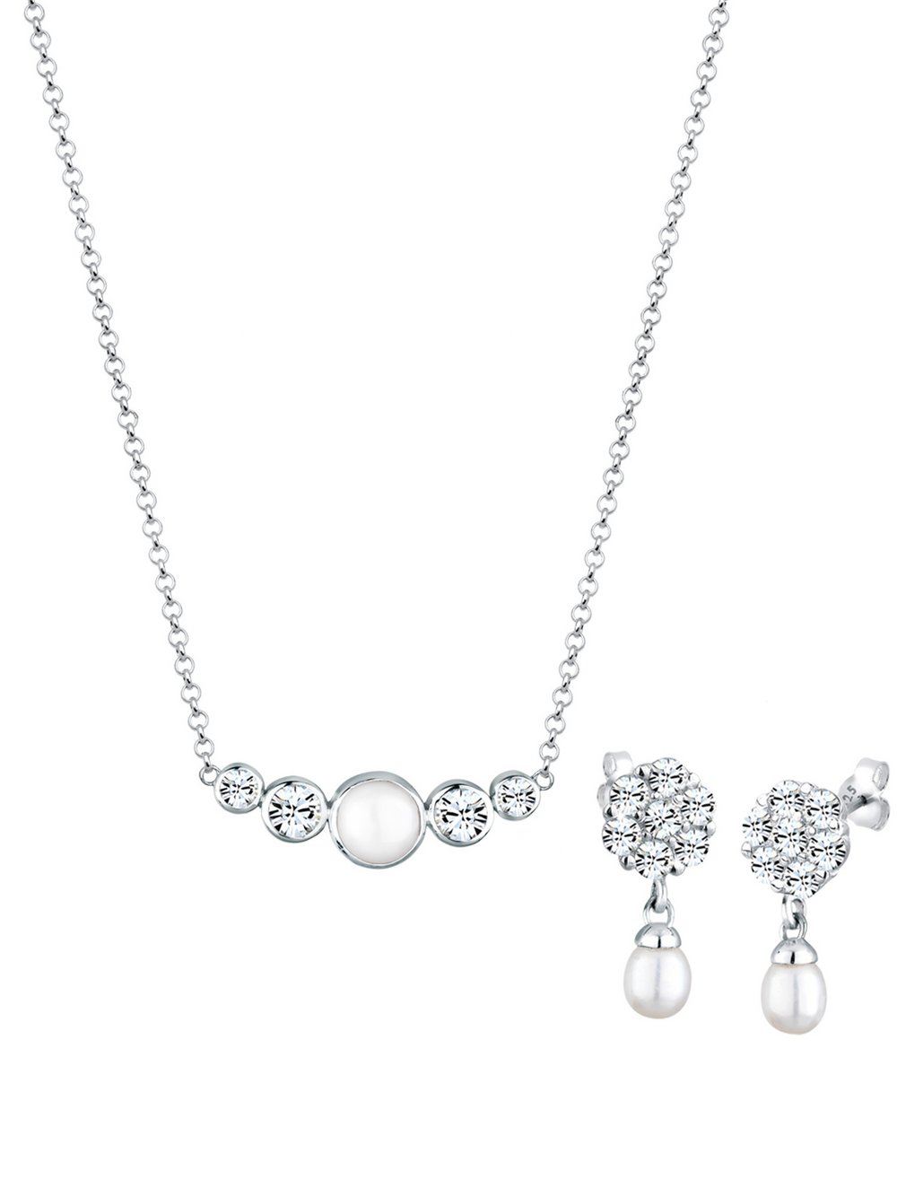 Elli PREMIUM Schmuckset Damen silber, 45 Image