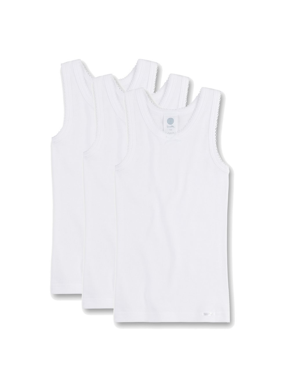 Sanetta Unterhemd 3er Pack Mädchen weiß, 140 Image