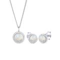 Elli PREMIUM Schmuckset Damen silber, 45